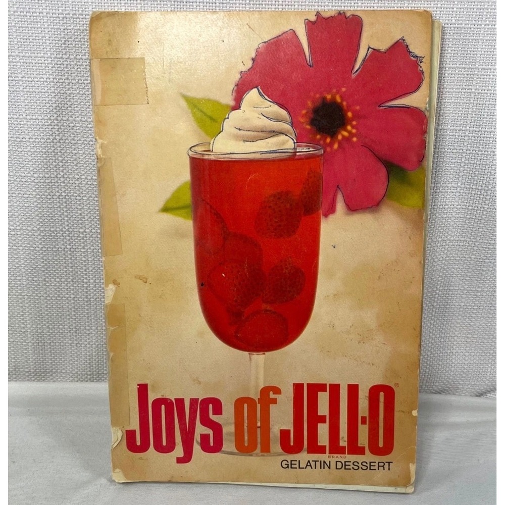 Vintage Joys of Jell-O Gelatin Dessert Cookbook 7th Edition General Foods Retro